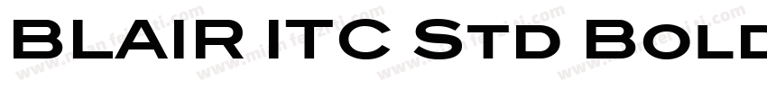 BLAIR ITC Std Bold转换字体转换